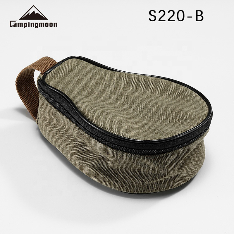 Food Snacks Delivery - CAMPINGMOON S220-B Canvas Mini Bag 21x15x9cm