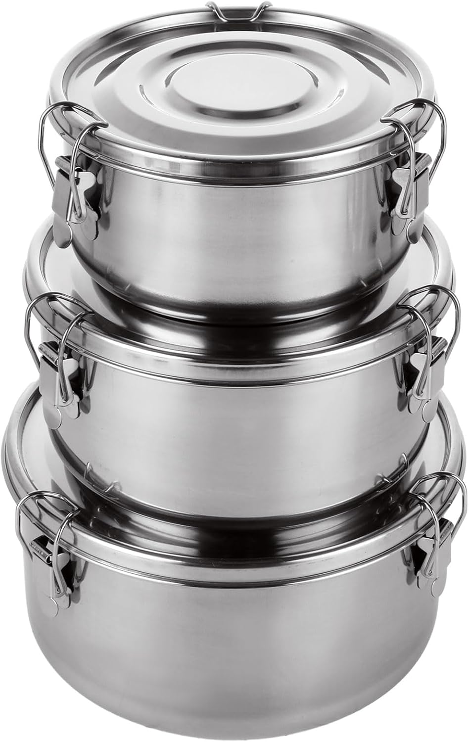 Food Snacks For Camping - QTLCOHD 3 Pcs Stainless Steel Food