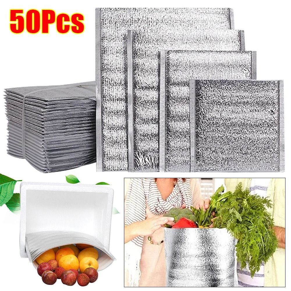 Aluminum Foil Cooler Bag Insul - огляд і ціна Food Snacks Delivery