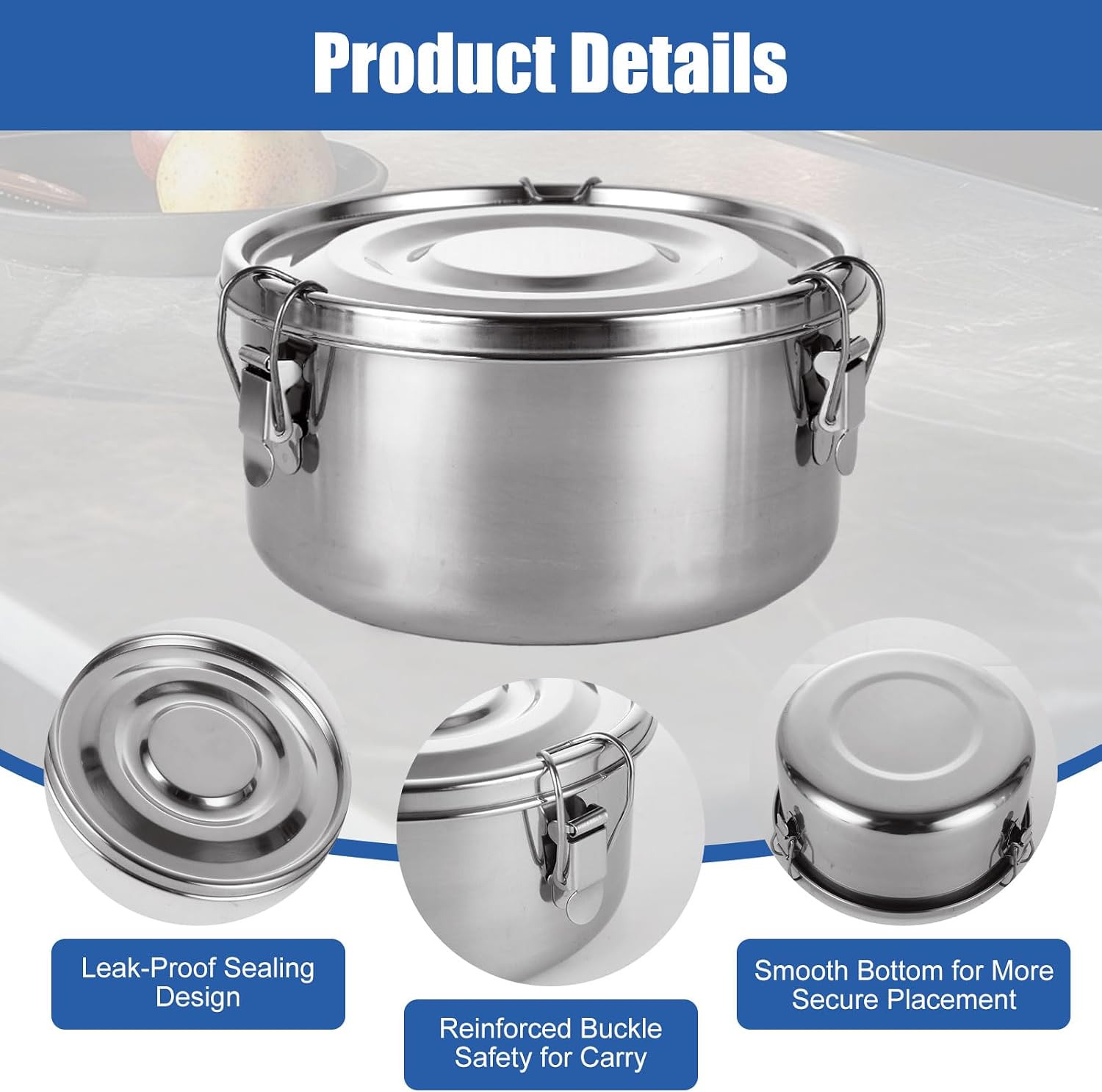 QTLCOHD 3 Pcs Stainless Steel  - огляд і ціна Food Snacks For Camping