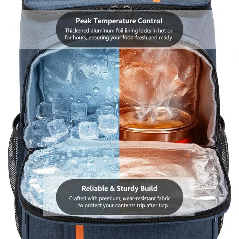 Insulated Cooler Backpack Larg - огляд і ціна Food Snacks Delivery